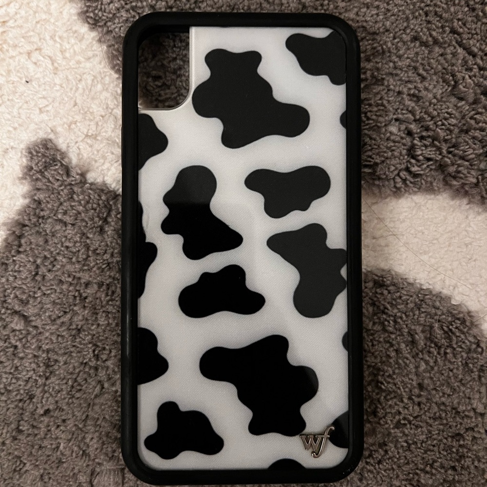 Wildflower Cowprint iPhone XR Phone Case